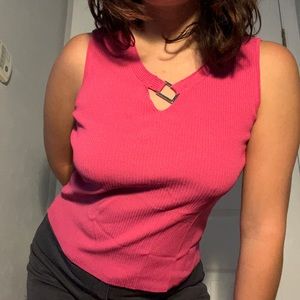 Pink vest shirt